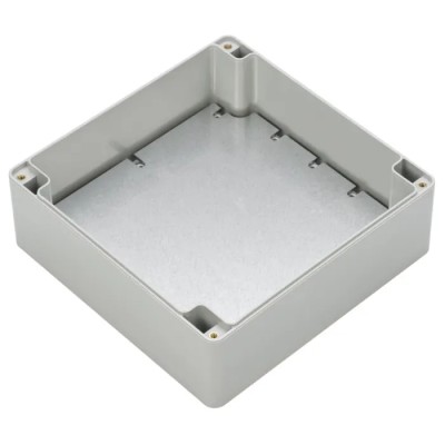 RS PRO Polycarbonate Hermetically Sealed Electronic Enclosure IP67 IK07 60.1 mm Height, 105 mm Width, 105 mm Length IP67