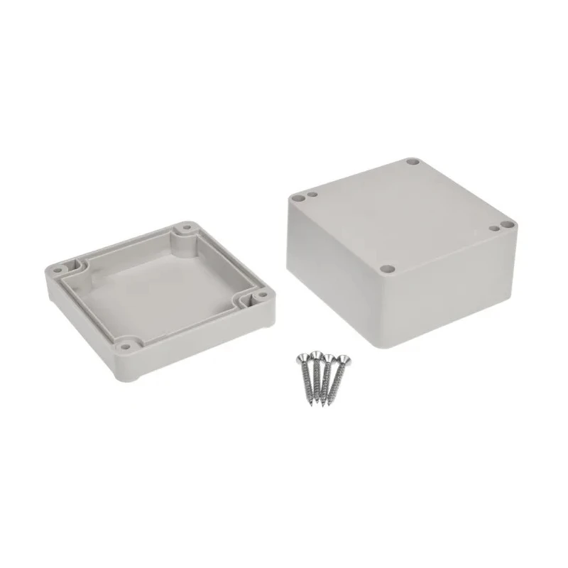 RS PRO Grey Lid ABS Hermetically Sealed Enclosure IP65, IK09, 55 mm Height, 80 mm Width, 82 mm Length 186-2269