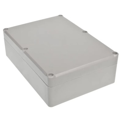 RS PRO Grey Lid ABS Hermetically Sealed Electronic Enclosure IP67 IK09 56.7mm x 176.8mm x 126mm 186-2262