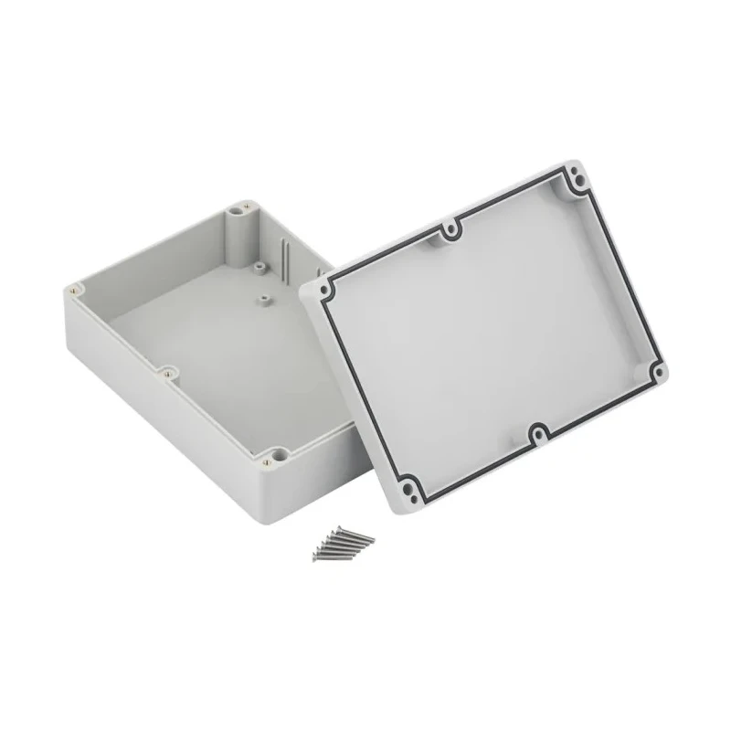 RS PRO Grey Lid ABS Hermetically Sealed Electronic Enclosure IP67 IK09 56.7mm x 176.8mm x 126mm 186-2262