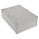 RS PRO Grey Lid ABS Hermetically Sealed Electronic Enclosure IP67 IK09 56.7mm x 176.8mm x 126mm 186-2262