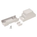 RS PRO Modular Enclosure DIN Rail Enclosure ABS Body Light Grey 62.9 mm Height 34.4 mm Length 88.8 mm Width 186-2290