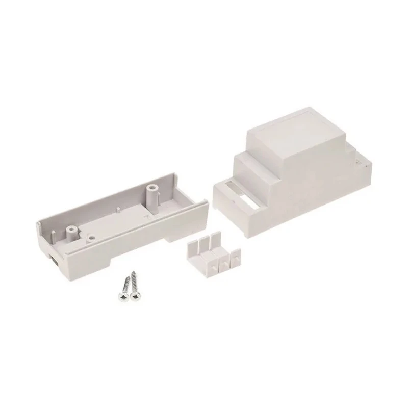 RS PRO Modular Enclosure DIN Rail Enclosure ABS Body Light Grey 62.9 mm Height 34.4 mm Length 88.8 mm Width 186-2290