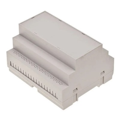 RS PRO DIN Rail ABS Electrical Enclosure Light Grey 105mm x 90mm x 65.2mm 186-2297