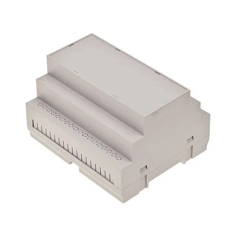 RS PRO DIN Rail ABS Electrical Enclosure Light Grey 105mm x 90mm x 65.2mm 186-2297
