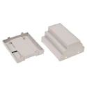 RS PRO DIN Rail ABS Electrical Enclosure Light Grey 105mm x 90mm x 65.2mm 186-2297