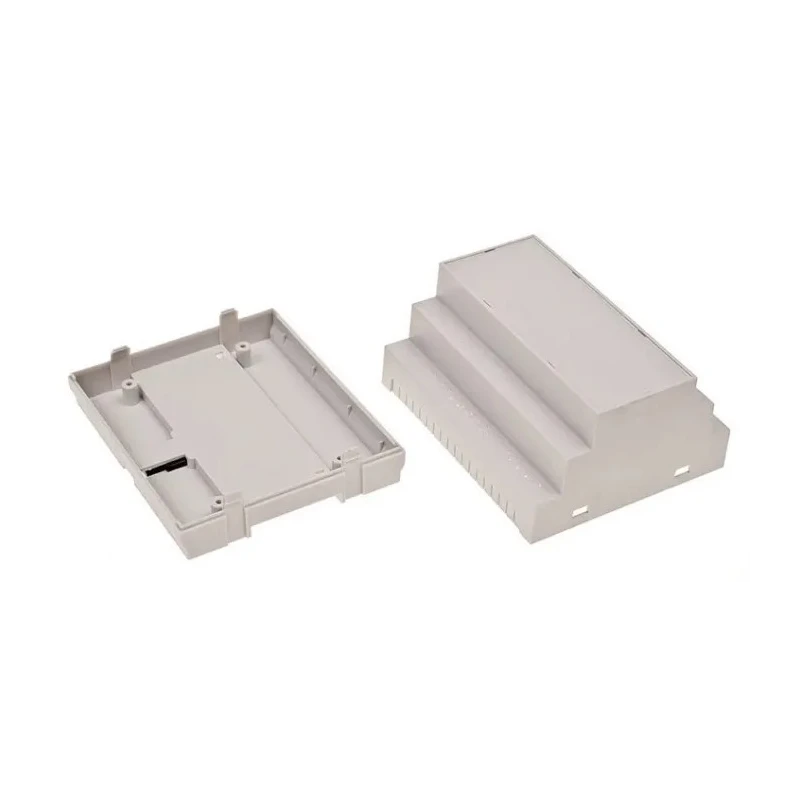 RS PRO DIN Rail ABS Electrical Enclosure Light Grey 105mm x 90mm x 65.2mm 186-2297