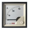 RS PRO Analogue Panel Ammeter 100 A AC, 68 mm x 68 mm, 1% Moving Iron 186-2436