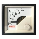 RS PRO Analogue Panel Ammeter 100 A AC, 45 mm x 45 mm, 1% Accuracy Moving Iron 186-2428