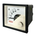 RS PRO Analogue Panel Ammeter 100 A AC, 45 mm x 45 mm, 1% Accuracy Moving Iron 186-2428