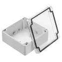 RS PRO Grey Polycarbonate, ABS Hermetically Sealed Enclosure IP67 IK07 60.1 mm Height, 134.8 mm Width, 134.8 mm 186-2283