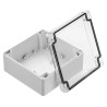 RS PRO Grey Polycarbonate, ABS Hermetically Sealed Enclosure IP67 IK07 60.1 mm Height, 134.8 mm Width, 134.8 mm 186-2283