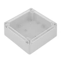 RS PRO Grey Polycarbonate, ABS Hermetically Sealed Enclosure IP67 IK07 60.1 mm Height, 134.8 mm Width, 134.8 mm 186-2283