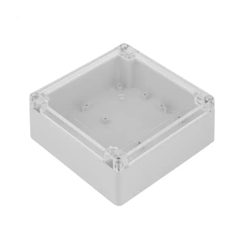 RS PRO Grey Polycarbonate, ABS Hermetically Sealed Enclosure IP67 IK07 60.1 mm Height, 134.8 mm Width, 134.8 mm 186-2283
