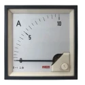 RS PRO Analogue Panel Ammeter 10 A AC Moving Iron Meter with 92 mm x 92 mm Cutout 1 % Accuracy 186-2459