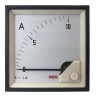 RS PRO Analogue Panel Ammeter 10 A AC Moving Iron Meter with 92 mm x 92 mm Cutout 1 % Accuracy 186-2459