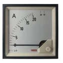 RS PRO Analogue Panel Ammeter 100 A AC, 92 mm x 92 mm, 1% Accuracy Moving Iron 186-2466
