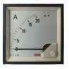 RS PRO Analogue Panel Ammeter 100 A AC, 92 mm x 92 mm, 1% Accuracy Moving Iron 186-2466