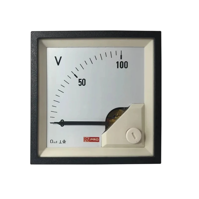 RS PRO Analogue Panel Ammeter DC 1000 A, 68 mm x 68 mm, 1% Accuracy Moving Coil 186-2498