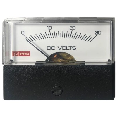 Monacor Analogue Panel Ammeter 1000 A DC, 57 mm x 44 mm, ±1.5 % High Torque Pivot and Jewel Moving Coil and Moving 186-2534