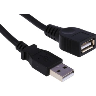 StarTech.com USB 2.0 Male USB Type A to Female USB Type A Cable, Black Jacket, 1.8 m USBEXTAA6BK
