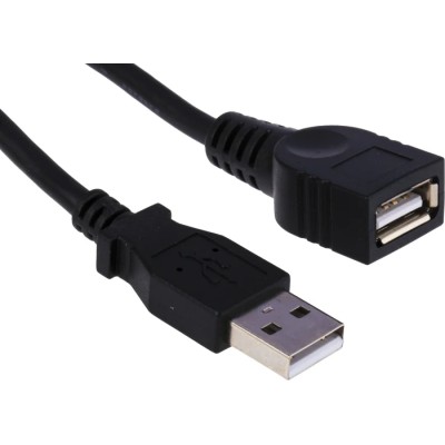 StarTech.com USB 2.0 Male USB Type A to Female USB Type A Cable, Black Jacket, 1.8 m USBEXTAA6BK
