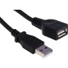 StarTech.com USB 2.0 Male USB Type A to Female USB Type A Cable, Black Jacket, 1.8 m USBEXTAA6BK
