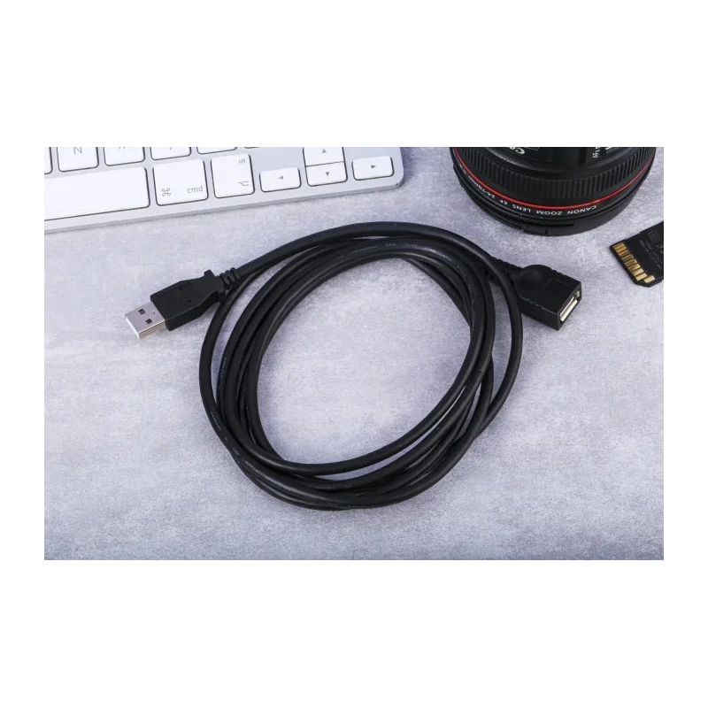 StarTech.com USB 2.0 Male USB Type A to Female USB Type A Cable, Black Jacket, 1.8 m USBEXTAA6BK