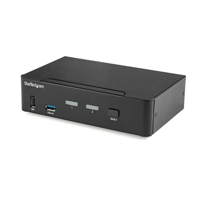 StarTech.com 2 Port 1 Display USB DisplayPort KVM Switch 3.5 mm Stereo Audio 3840 x 2160 Pixel Maximum Resolution SV231DPU34K