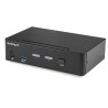 StarTech.com 2 Port 1 Display USB DisplayPort KVM Switch 3.5 mm Stereo Audio 3840 x 2160 Pixel Maximum Resolution SV231DPU34K