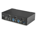 StarTech.com 2 Port 1 Display USB DisplayPort KVM Switch 3.5 mm Stereo Audio 3840 x 2160 Pixel Maximum Resolution SV231DPU34K