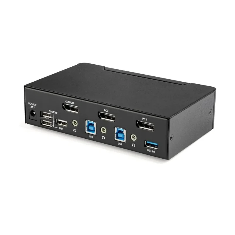 StarTech.com 2 Port 1 Display USB DisplayPort KVM Switch 3.5 mm Stereo Audio 3840 x 2160 Pixel Maximum Resolution SV231DPU34K