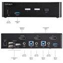 StarTech.com 2 Port 1 Display USB DisplayPort KVM Switch 3.5 mm Stereo Audio 3840 x 2160 Pixel Maximum Resolution SV231DPU34K