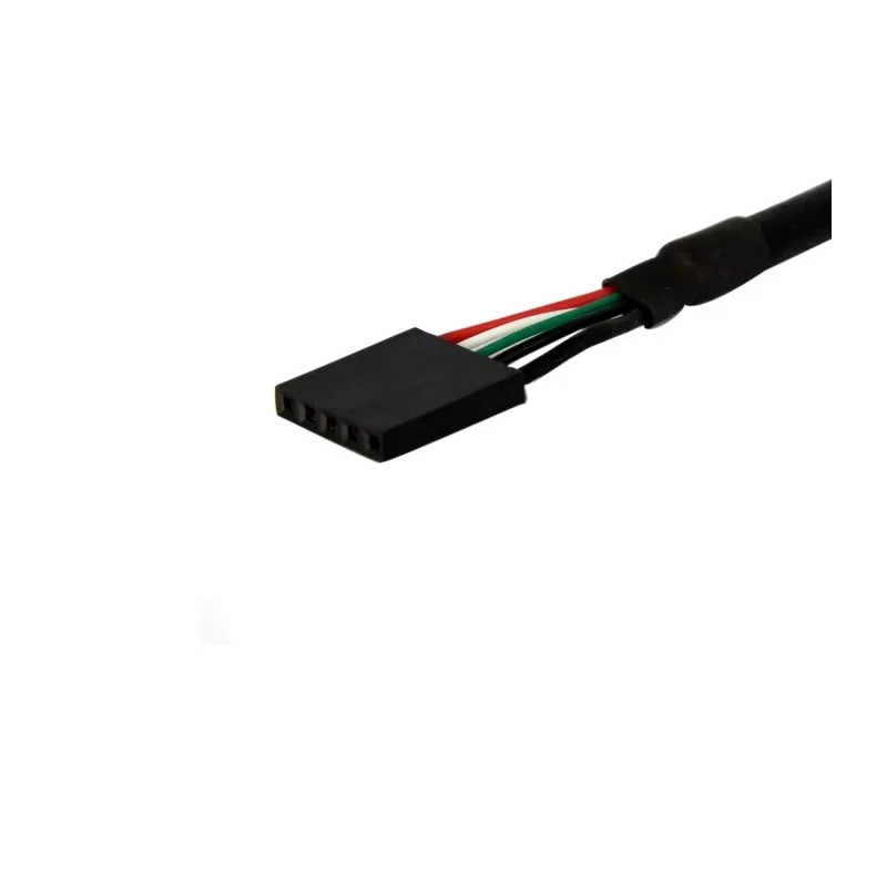 StarTech.com USB 2.0 Female 5-Pin Crimp Socket to Female USB Type A Cable Black 300mm USBPNLAFHD1