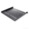 StarTech.com Black Steel Rack Shelf 1 U, Ventilated, 20kg Load Capacity, 441mm x 401mm CABSHELF116V