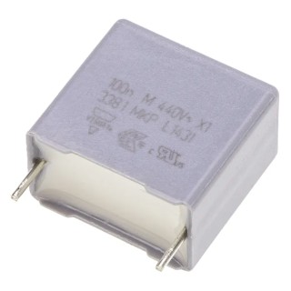 Vishay MKP 338 Film Capacitor X1, ±20 %, 100 nF 1000 V dc 440 V ac Through Hole BFC233810104