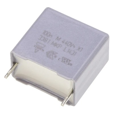 Vishay MKP 338 Film Capacitor X1, ±20 %, 100 nF 1000 V dc 440 V ac Through Hole BFC233810104