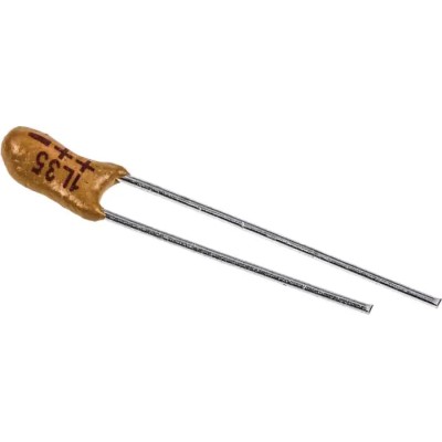 Vishay 220 nF MnO2 Tantalum Capacitor 35V dc Through Hole Polar 489D Series 