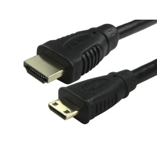 RS PRO 10 m 4K High Speed HDMI Cable Male Mini HDMI to Male HDMI Black 186-3030