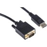 RS PRO Male DisplayPort to Male VGA Polyvinyl Chloride DisplayPort Cable 1 m 186-3037
