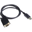 RS PRO Male DisplayPort to Male VGA Polyvinyl Chloride DisplayPort Cable 1 m 186-3037