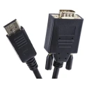 RS PRO Male DisplayPort to Male VGA Polyvinyl Chloride DisplayPort Cable 1 m 186-3037
