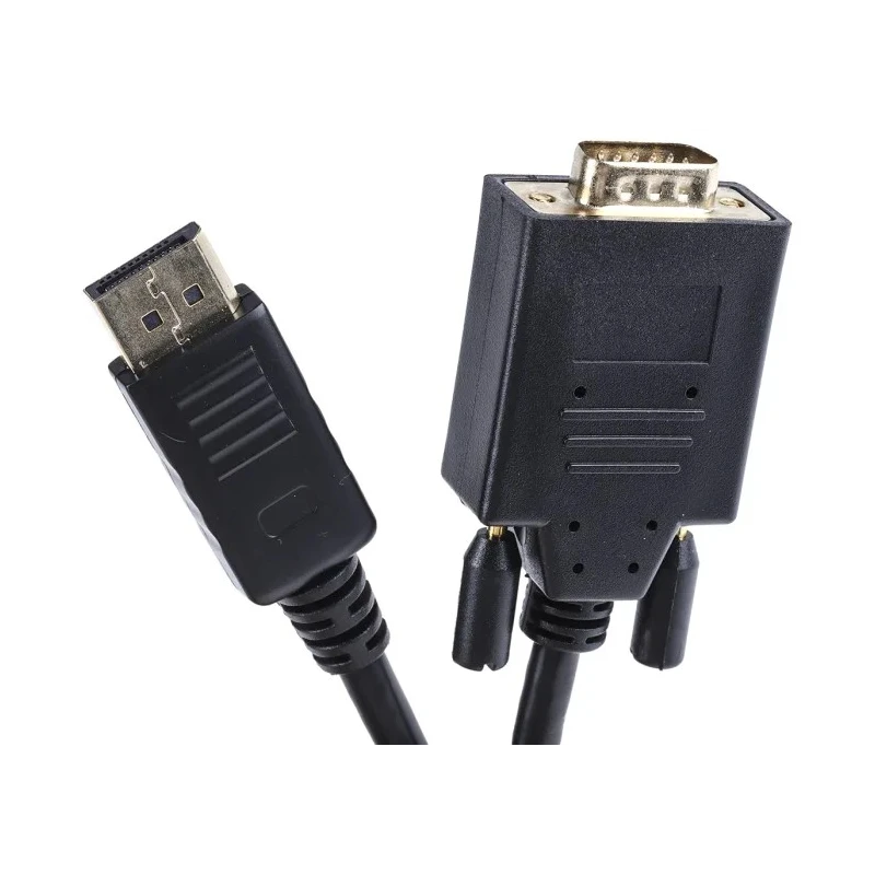 RS PRO Male DisplayPort to Male VGA Polyvinyl Chloride DisplayPort Cable 1 m 186-3037