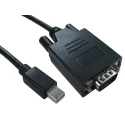 RS PRO Male Mini DisplayPort to Male VGA Polyvinyl Chloride DisplayPort Cable 1 m 186-3044
