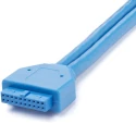 StarTech.com USB 3.0 Female USB Type A to Female IDC Cable, Blue Jacket, 500 mm USB3SPNLAFHD