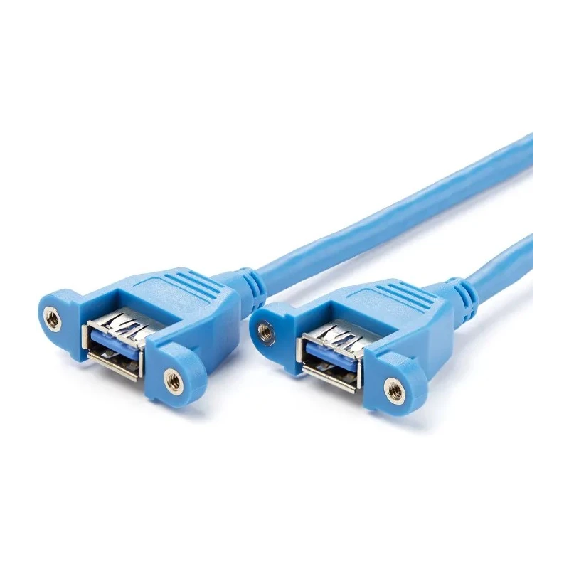 StarTech.com USB 3.0 Female USB Type A to Female IDC Cable, Blue Jacket, 500 mm USB3SPNLAFHD