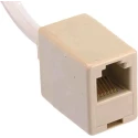 RS PRO SPJ Series 1 Port RJ11 Female to RJ11 Male Extender Cat3 Cable 200mm Length RJ11