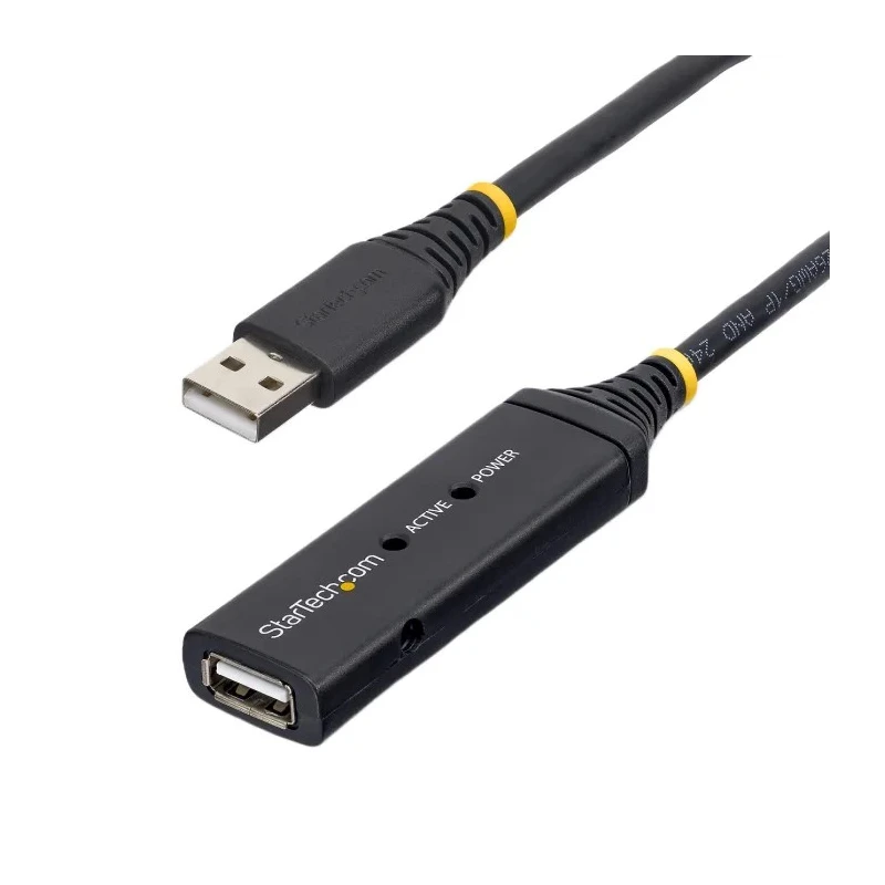 StarTech.com USB 2.0 Male USB 2.0 Type A to Female USB 2.0 Type A Extension Cable Black 10 m USB2AAEXT10M