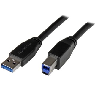 StarTech.com USB 3.0 Male USB Type A to Male USB 3.2 Type B (9 pin) High-Speed Cable, 10m USB3SAB10M