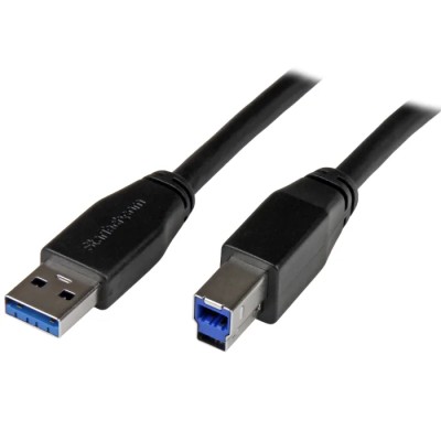 StarTech.com USB 3.0 Male USB Type A to Male USB 3.2 Type B (9 pin) High-Speed Cable, 10m USB3SAB10M